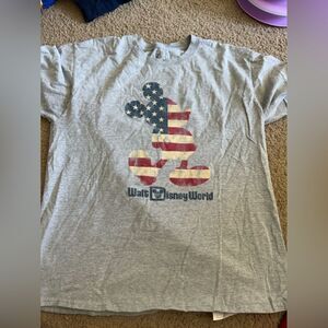 Walt Disney World American Flag Patriotic Mickey Tshirt